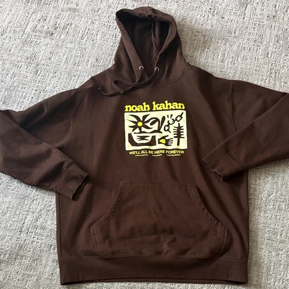 Brown Graphic Noah Kahan 2024 Tour Hoodie - Picture 1 of 4